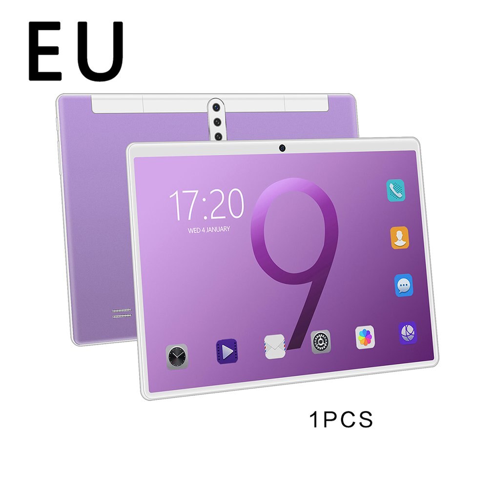 X102 10 Inch Tablet Computer System Call HD Screen WiFi Tablet Android Tablet HD Screen Durable Tablet PC: EU / black