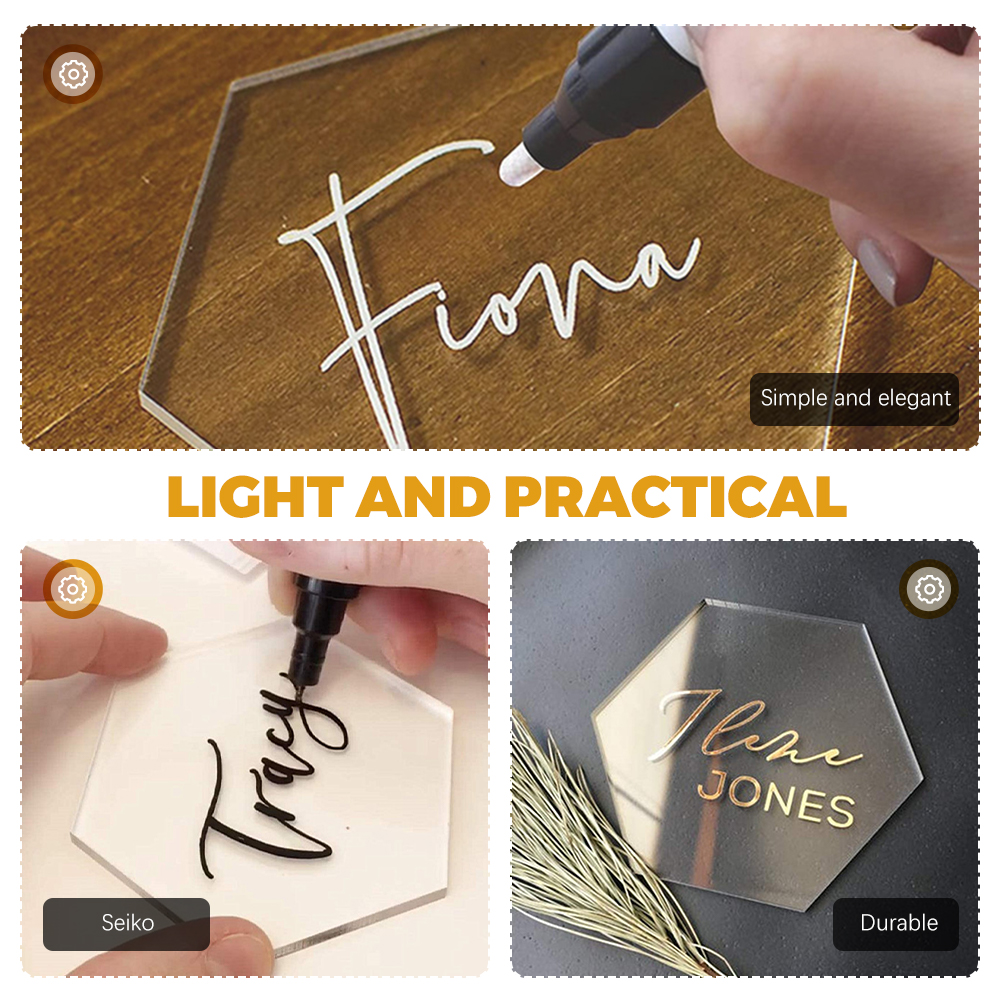 10pcs Seating Place Cards Wedding Guest Cards Blank Place Cards for Party