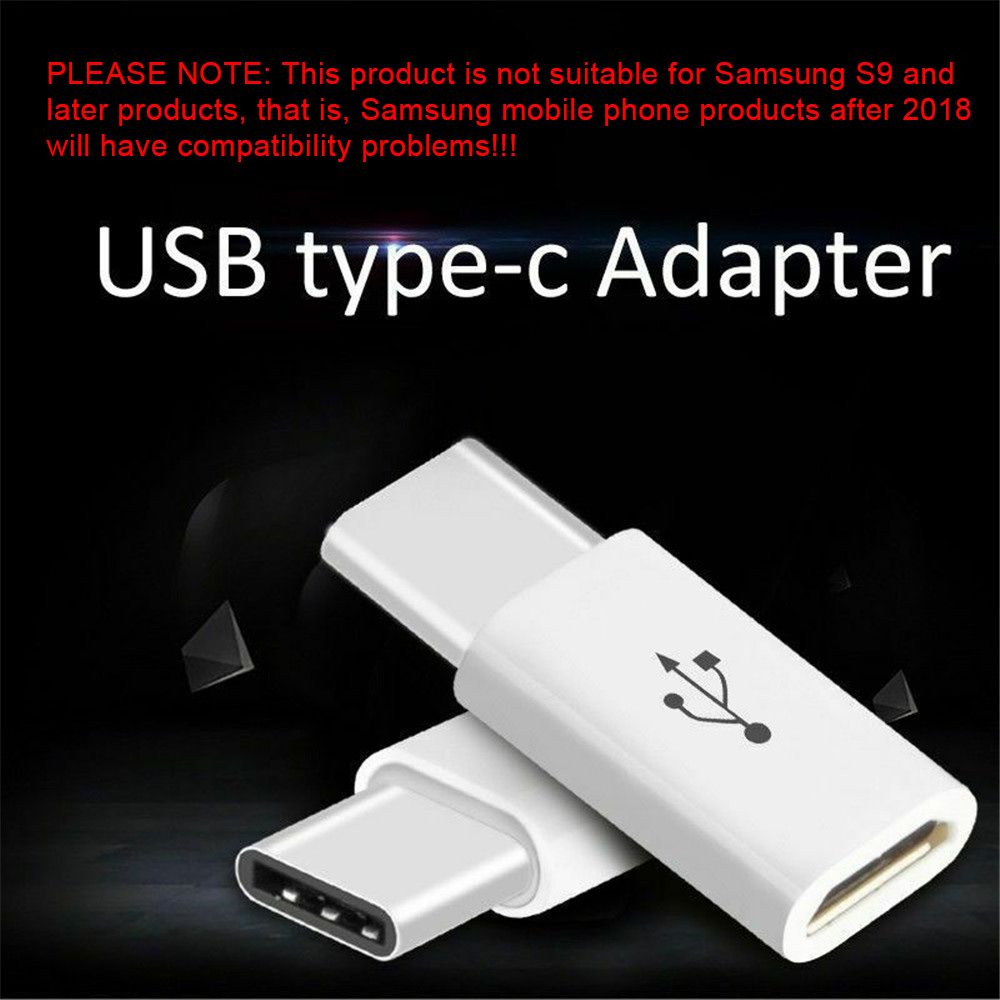 5PC Micro USB Female To Type C Male Adapter Converter Micro-B To USB-C Connector Charging Adapter Phone Accessories