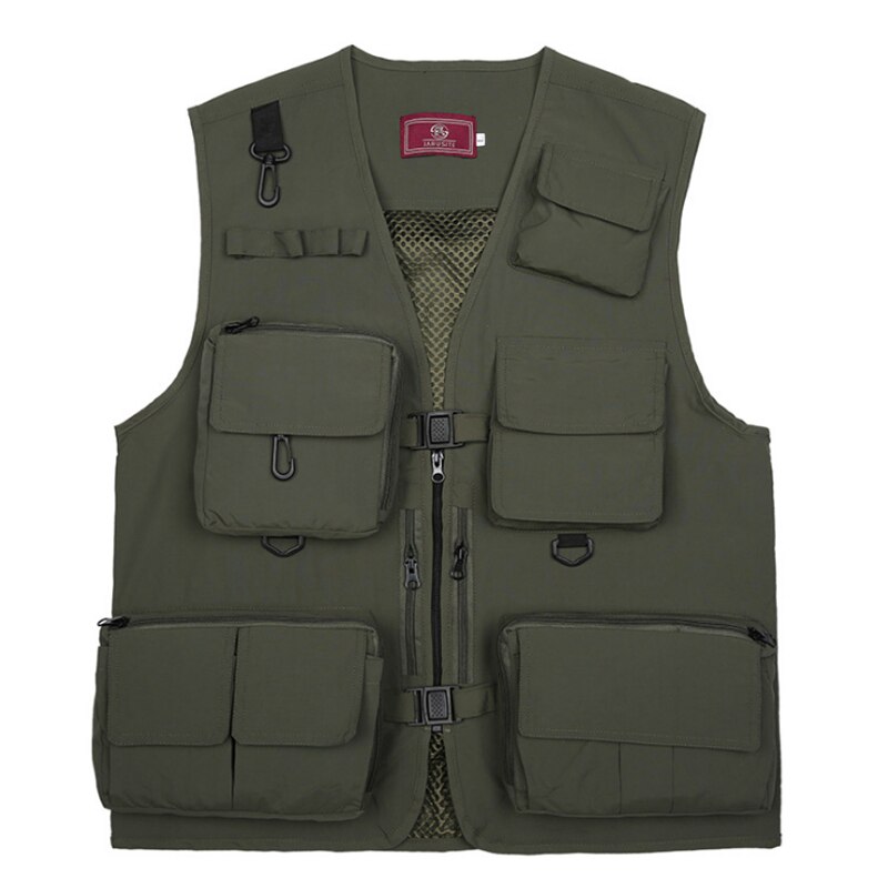Fishing Jacket Quick-drying Mesh Vestt Multi-Pocket Mesh Vest Outdoor Vest Multi Pocket Summer Mesh Vest