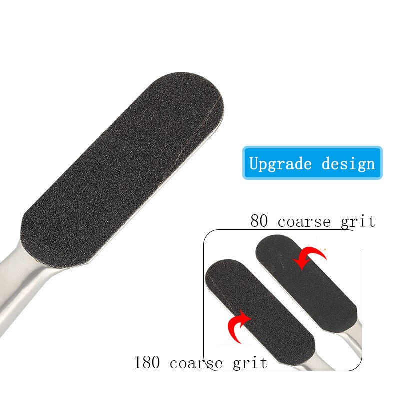 Stainless Dead Skin Pedicure Foot-Rasp File Replace Sanding-Cloth Files For Pedicure Feet-Care Remover Metal-Handle Fedicure