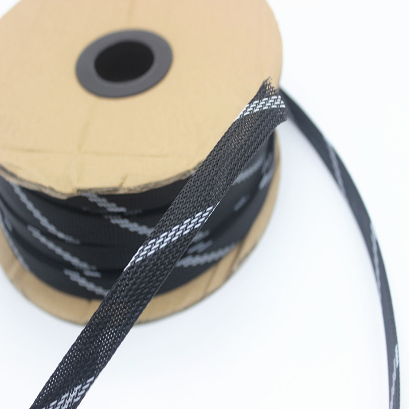 8 Mm Kabel Mouw Dichte Shock Proof Netto Cover Netto Draad Schede Gevlochten Mouwen Et Uitbreidbaar Gevlochten Kous Kabel Draad lijn