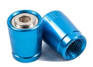 Bafire 4 Stks/set Anti-Diefstal Ventiel Mondstuk Ventieldopjes Geschikt Voor Tesla Model 3 S X Ventiel Tire inbouwen Accessoires: 4 pcs blue