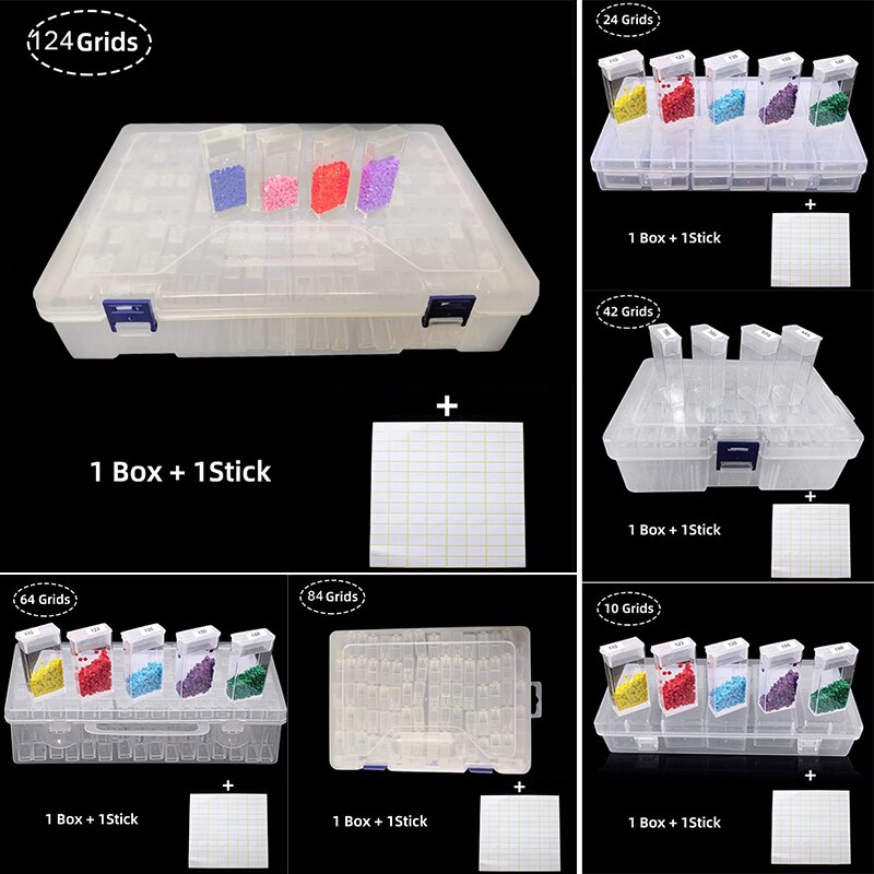 Diamond Embroidery Storage Box Diamond Painting Accessories Rhinestone Diamond Embroidery Stone Organizer Beads Container