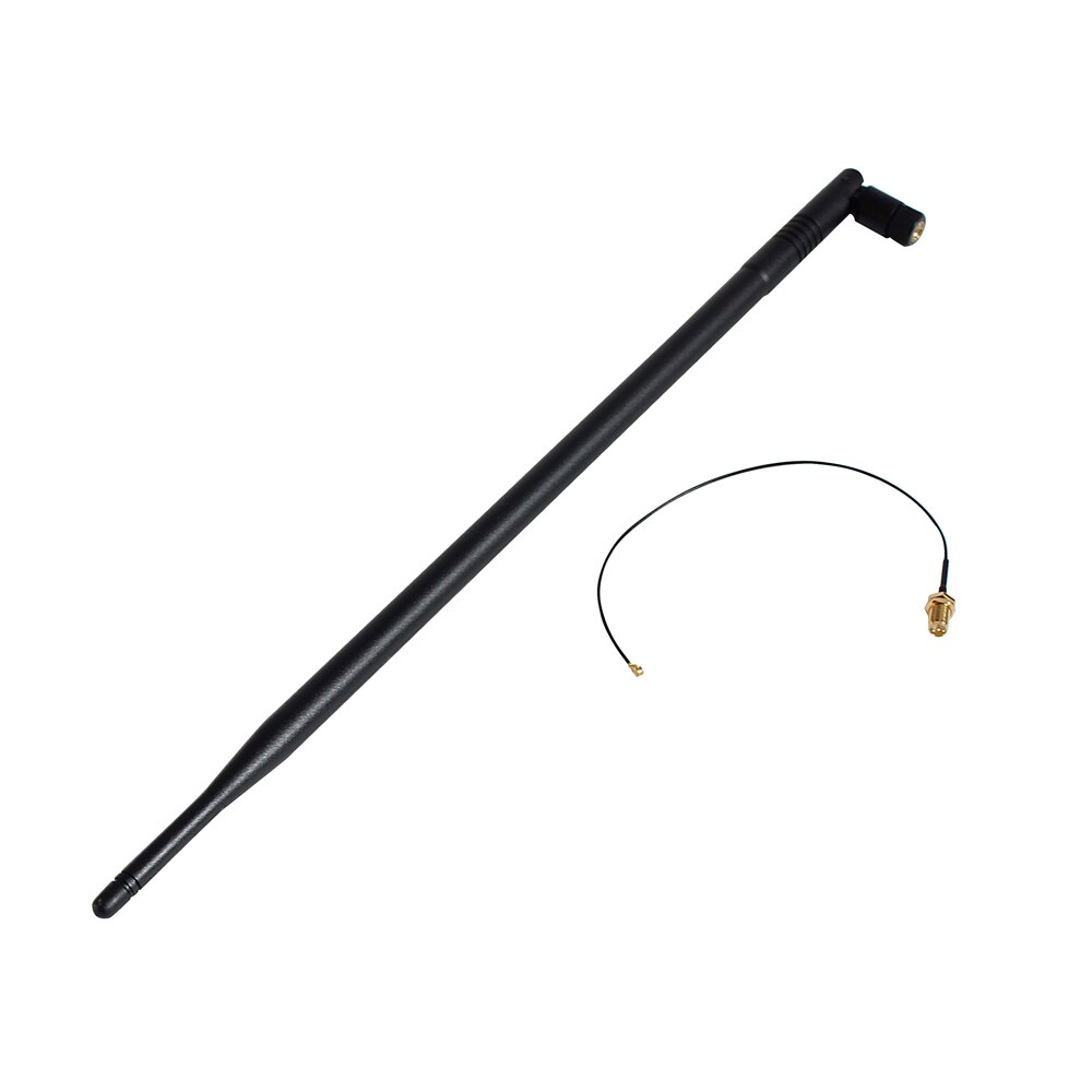 2.4GHz Wifi antenne 9dbi Gain RP-SMA connecteur mâle pour routeur sans fil + IPX à RP-SMA Jack mâle broche câble de queue de cochon