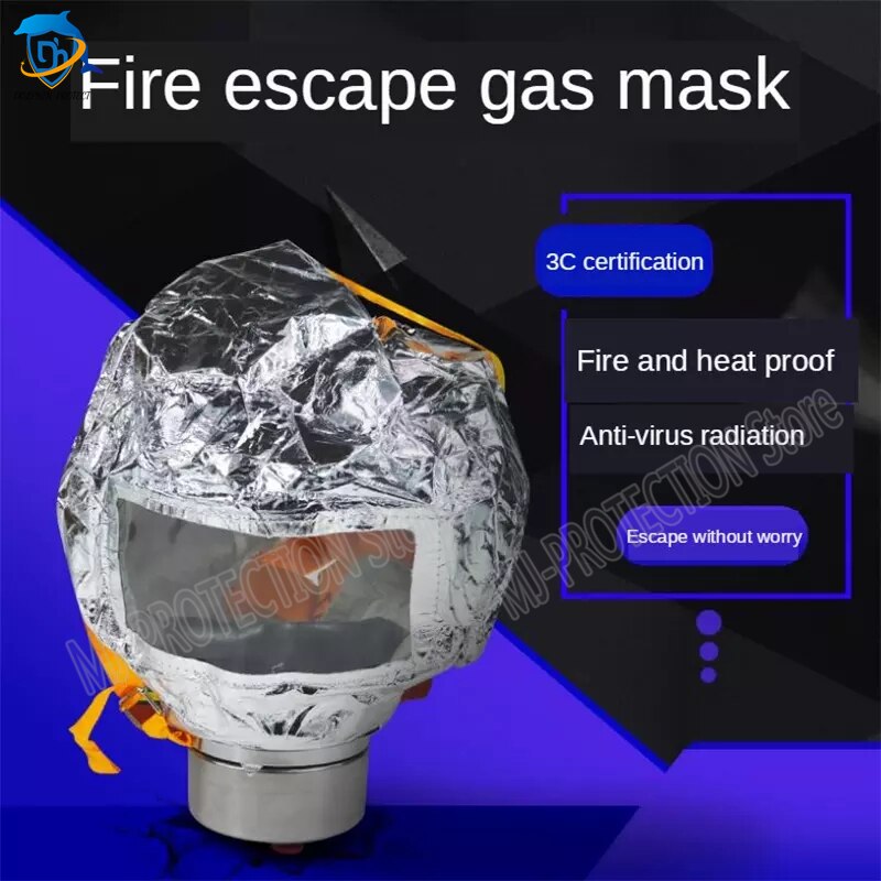 Fire Eacape-máscara respirador de autorescate, mascarilla protectora de Gas de humo, cubierta Personal de Escape de emergencia, PM016