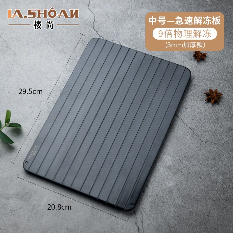 Forzen Fish Food Meat Defrosting Tray Fast Chicken Breast Serving Tray Fruit Utensilios De Cocina Thawing Plate Gadget EA6JDB: Middle