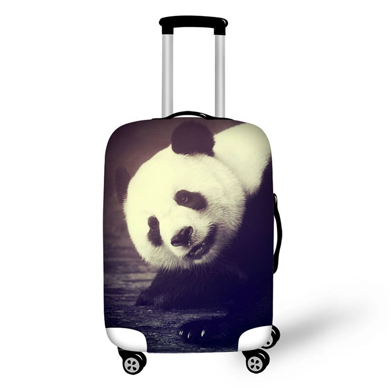 Luggage Cover - Animal Panda Print - Elastic & Waterproof - for 18-30 Inch Trolley Suitcases: 6919 / M