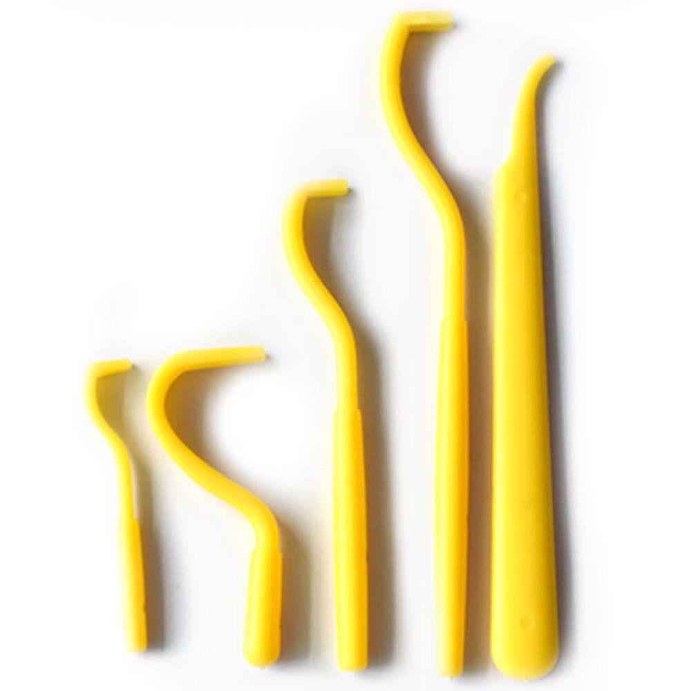 Vlooienverwijderaar voor honden, harde tekenverwijderaar, vlooienklem, luizenverwijderaar, vlooienkam, ongedierteverwijderaar, tekenprikker, vlooienkam voor huisdieren, dierenbenodigdheden: Geel