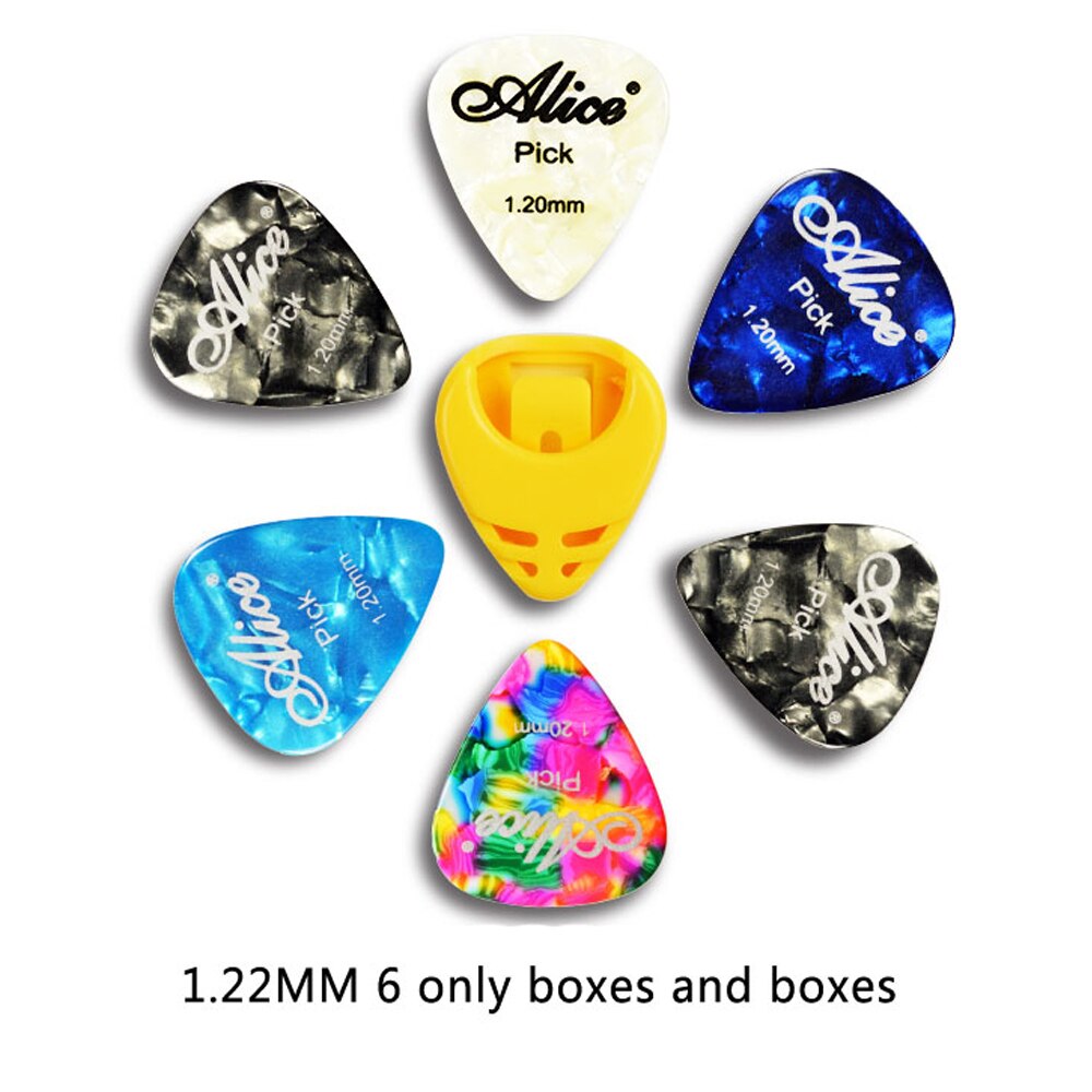Type de pâte boîte de rangement médiator de guitare envoyer 6 médiator pluralité de spécifications et de couleurs GP30