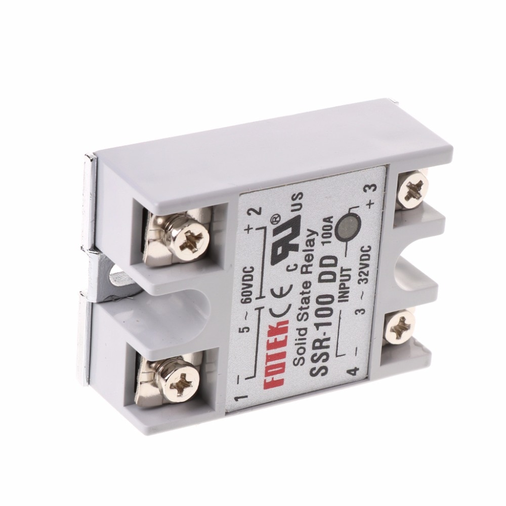 SSR-100 DD Solid State Relay Module 100A 3-32V DC Input 5-60V DC Output Relay