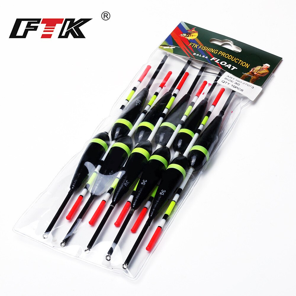 Ftk fortune paulownia 10 stuks/lot dobber visdobber 2g 3g 4g 5g 6g lengte 20-25 cm voor karpervissen