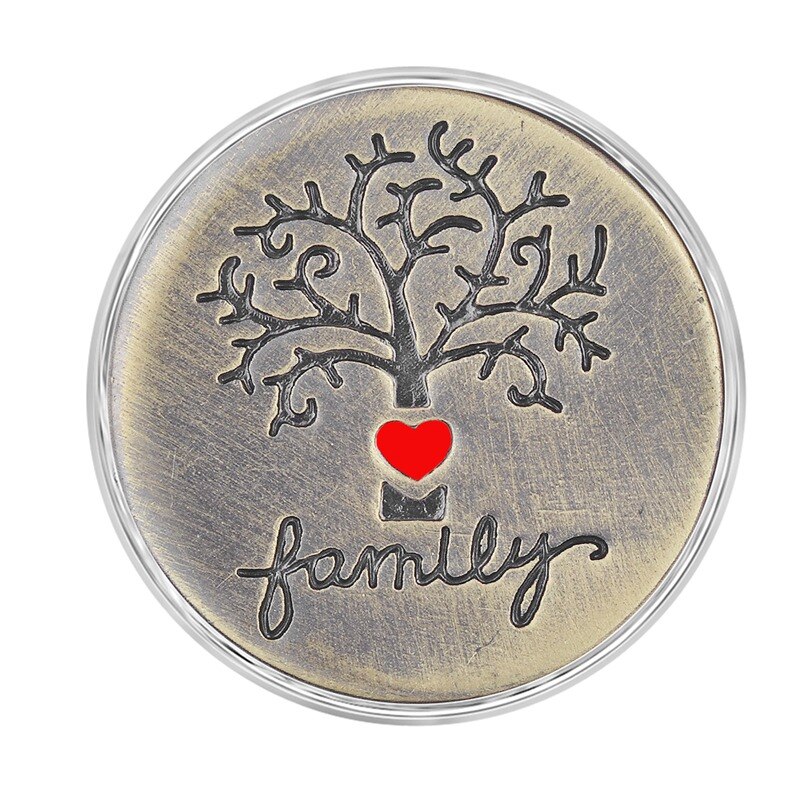 Antique Brass Snap button 18mm Snap Charms fit Ginger Snaps jewelry Vn-1988: W