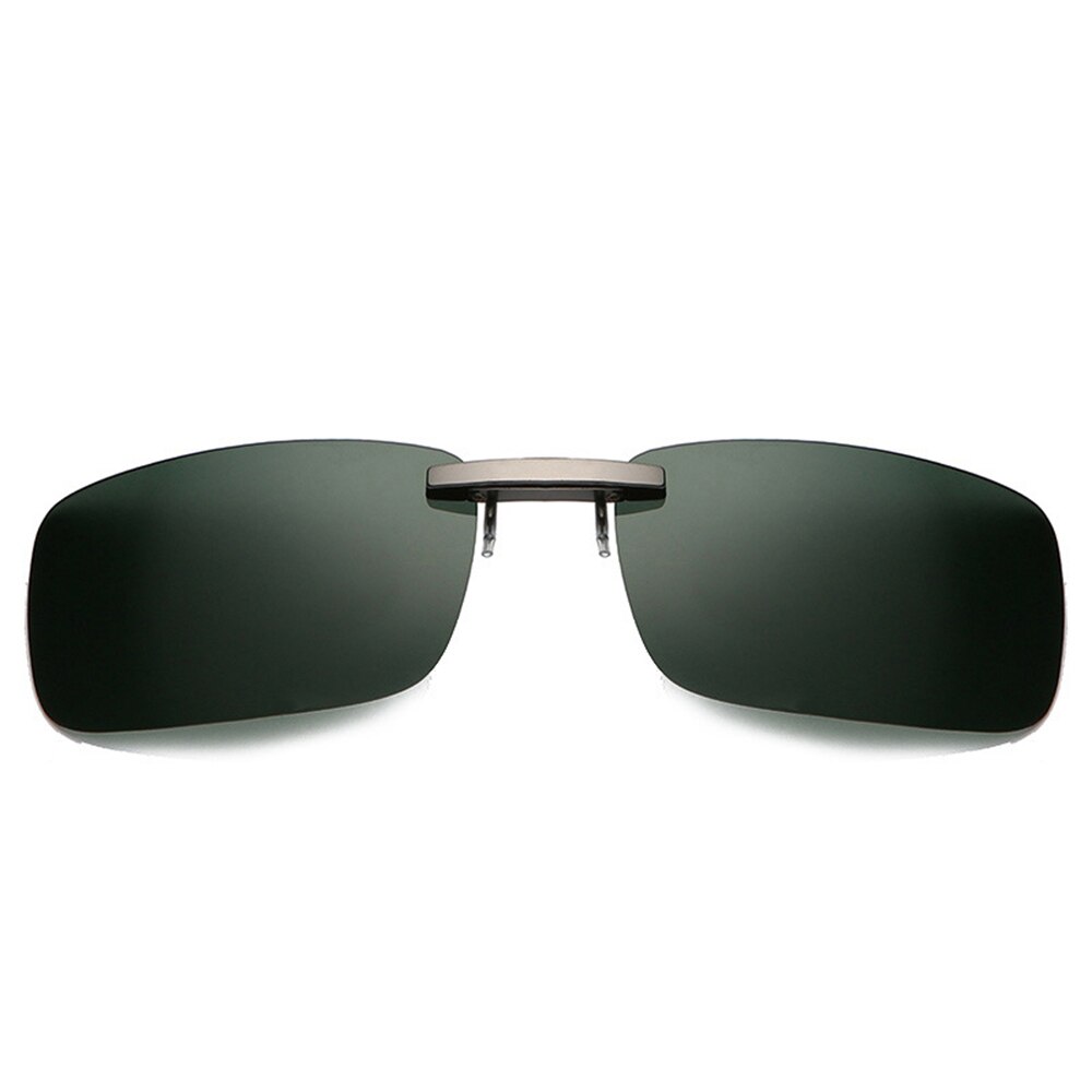 Universele Clip-On Gepolariseerde Zonnebril Auto Driver Bril Anti-Uva UV400 Hd Rijden Lens Clip Op Zonnebril Interieur accessoires: green