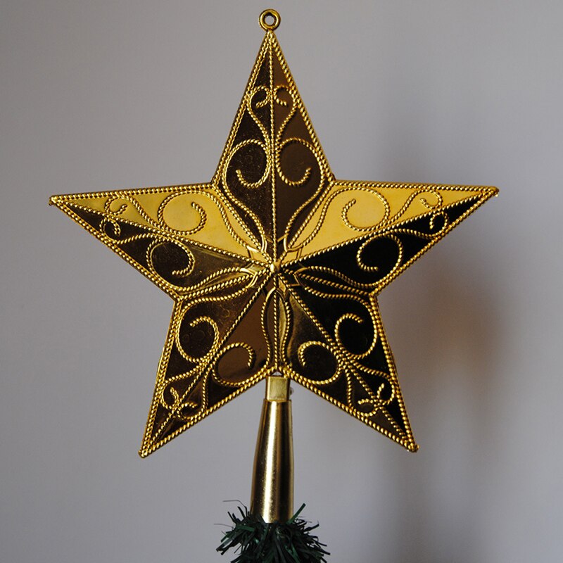 Kerst Levert Kerstboom Top Ster Gouden Kerst Ster Kerst Decoratie Ster Draad Vijf Ster Decoratie Accessoires