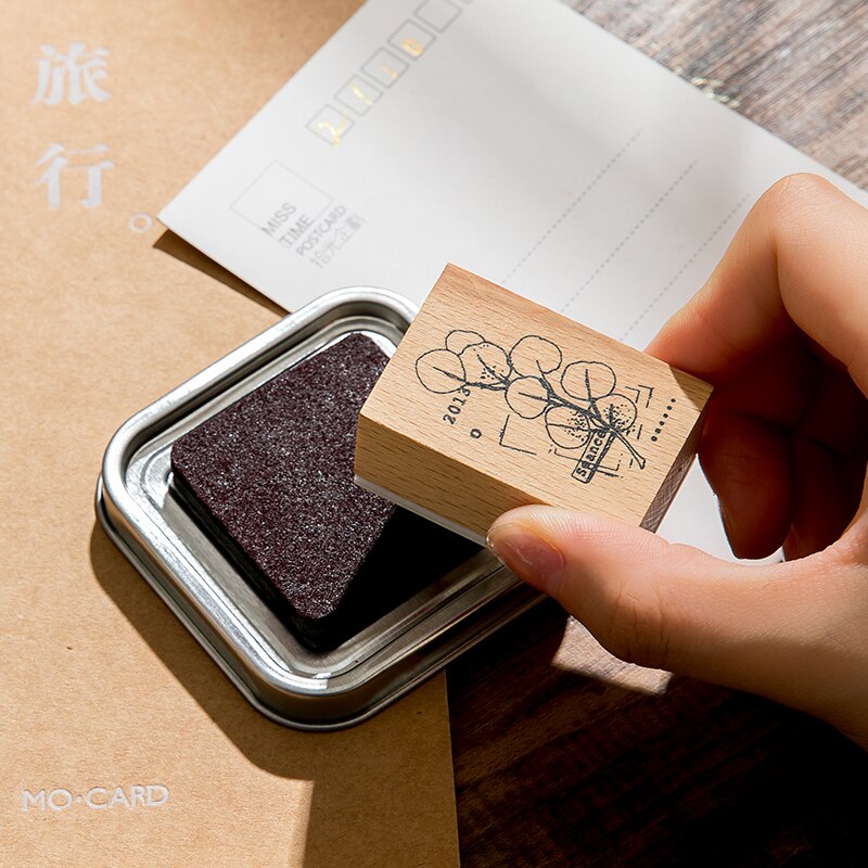 Stamp Ink Pads for Rubber Stamps Waterproof Pads for Acid-Free Non-Toxic Card Making Wood Fabric and Paper