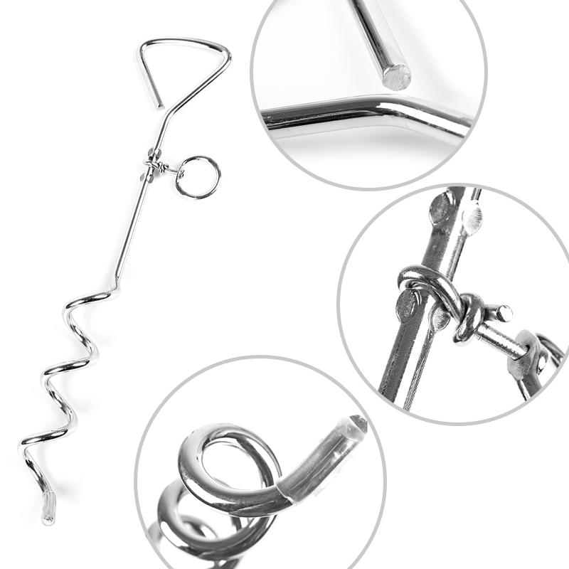 Pet Hondenlijn Spiraal Gebonden Anti Wrap Knopen Weide Hond Nail Voor Outdoor Camping Tuin Met Leads Draad Honden Riem 3M/5M/10M