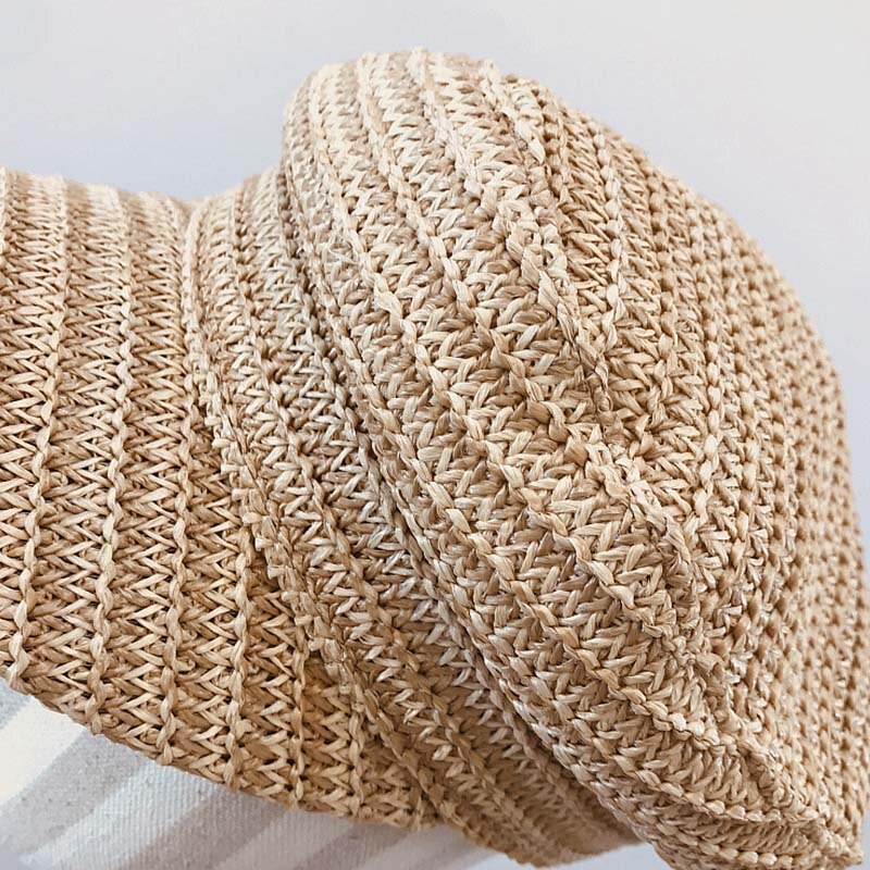 Novedad de , gorra de verano transpirable para mujer, gorra plana de Color sólido, sombreros de protección UV, visera para el sol para chicas, gorra de playa plegable de viaje UPF