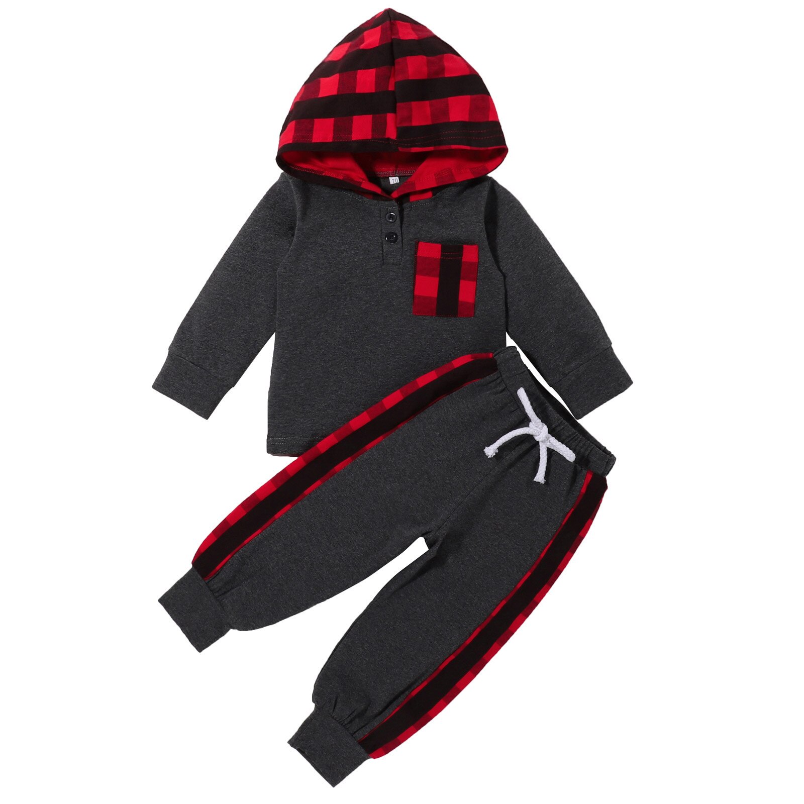 Newborn Infant Baby Boy Clothes Set Warm Pocket Pl... – Grandado