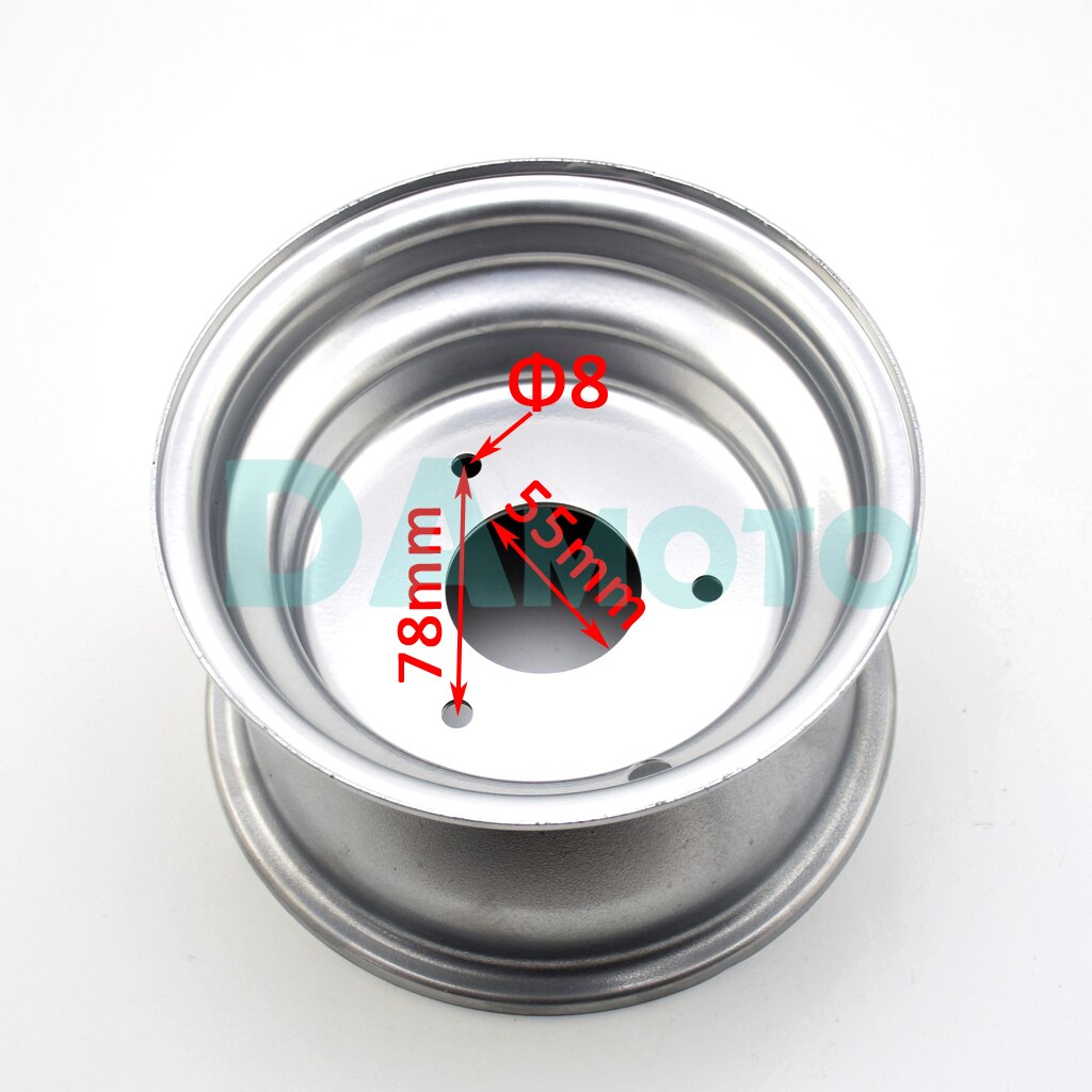 3 tipos 7 polegada Pneus Aro de Roda hub branco (3 Buracos) vácuo 16x8-7 Pneus polegada Quad ATV Jantes