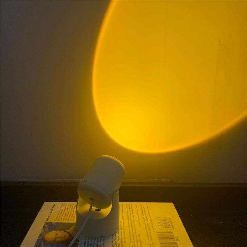 Zonsondergang Projector Night Lights Usb Nachtkastje Lamp Valentijnsdag Lampen Slaapkamer Bar Koffie Led Sfeer Licht: 01