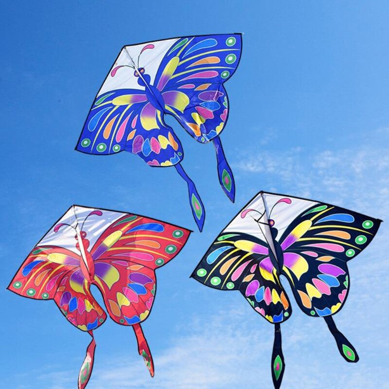 Sommer Ich bin Freien Spielen Spielzeug Große Drachen mit Bunten Schwanz Schmetterling Drachen Physikalische Sport draussen Spielzeug für tapsen
