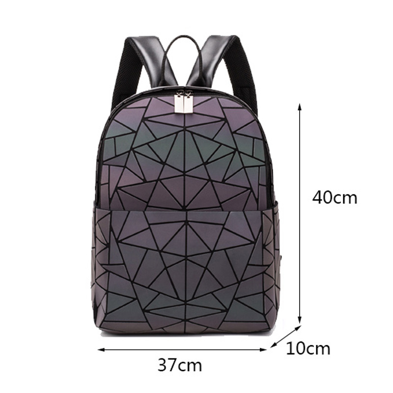 Frauen Rucksack Schule Tasche Für Jugendliche Mädchen Große Kapazität Rucksäcke Reisetaschen für Schule Zurück Pack holographische Bagpack: groß