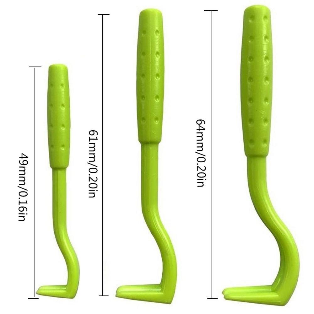 3 Pcs Tick Remover Hook set Flea Remover Tweezer Tick Pull Pet Cat Dog Accessaries Ticks Removal Tools Flea Extractor: green