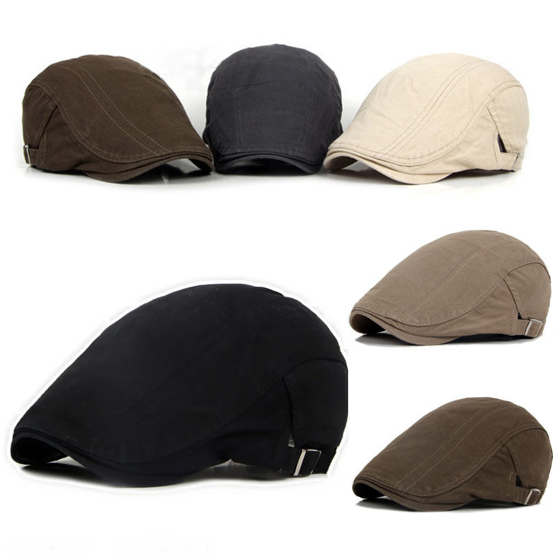 Gorra de hombre boinas gorra Golf conducción sol gorra plana algodón gorras tipo boina para hombres Casual visores casquetas sombreros
