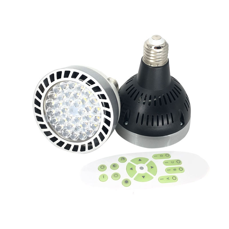 Dimbare led par 30 spotlight 0-45w 2.4g afstandsbediening cct 2700-6500k verstelbare indoor track spot winkellamp  ac85-265v
