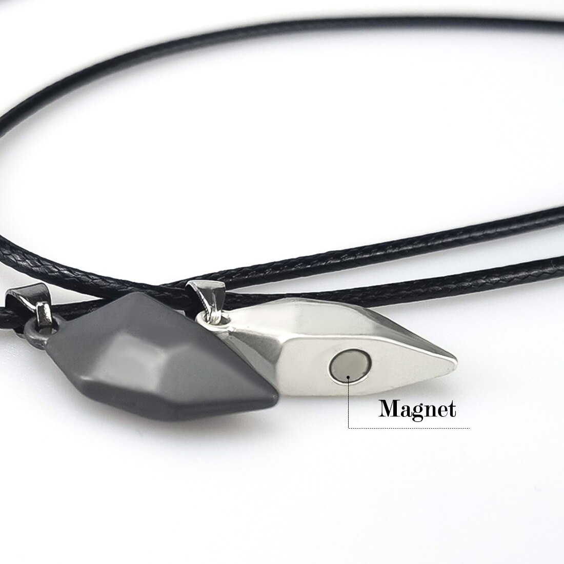 Collar magnético en forma de corazón para parejas, colgante de amor, joyería para pareja, de cumpleaños