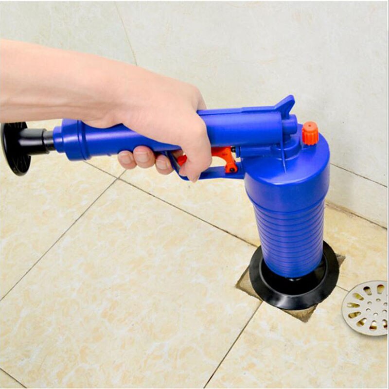 Air Pressure Drain Cleaner Sewer Cleaning Brush Kitchen Bathroom Toilet Dredge Plunger Basin Pipeline Clogged Remover Tool Set: Default Title