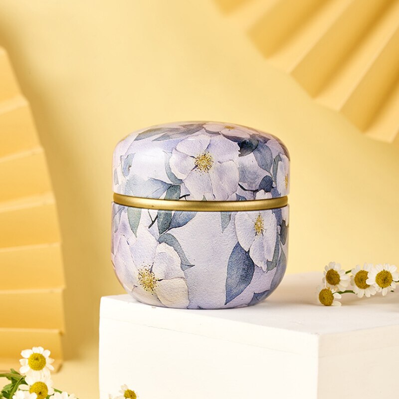 Japanese Style Kitchen Tea Box Jar Storage Holder Sweetmeats Candies Cans Teaware Tea Coffee Tin Containers Storage Box: 4-1PC