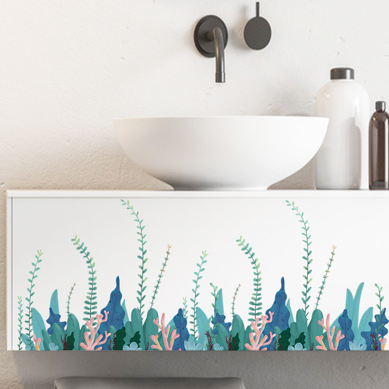 Zeewier Plint Lijn Muur Pvc Plakken Kinderkamer Kleuterschool Badkamer Versieren Wanddecoratie Posters Diy Zelfklevende