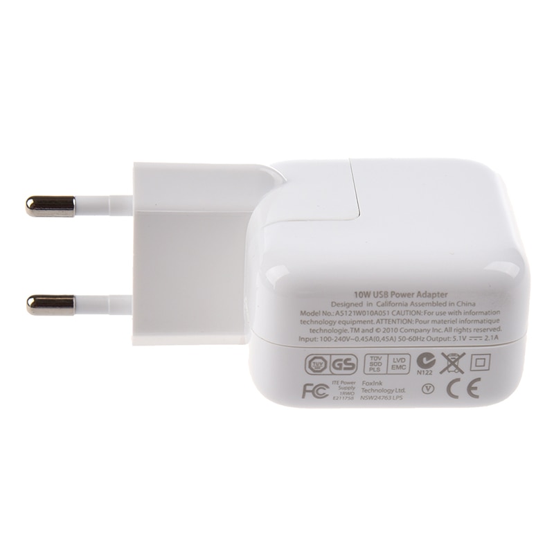 Hvite laderadaptere europeiske standarder til ipad / iphone / ipod / smarttelefoner 2.1a: misligholde tittel