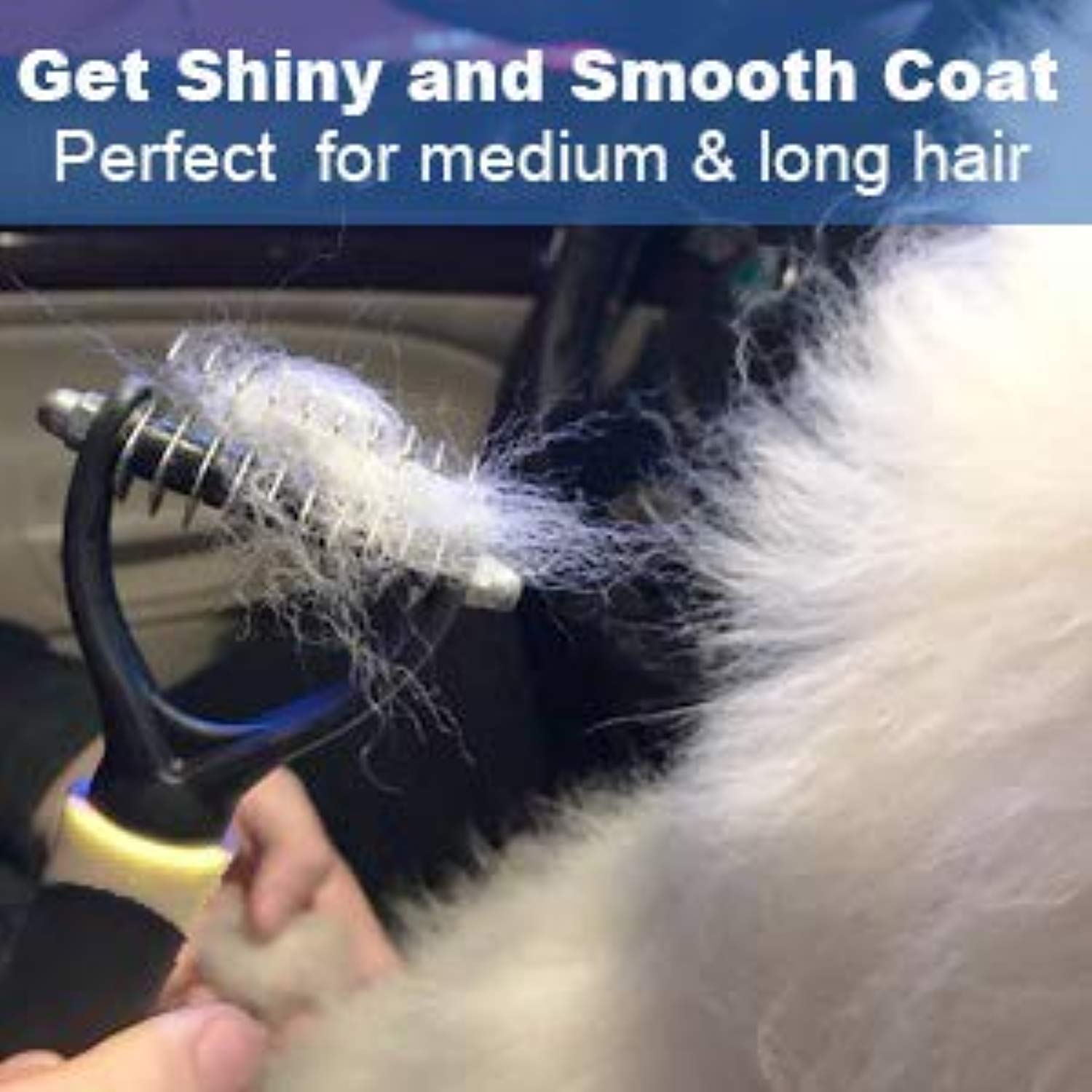 Dematting Comb Brush Mat Remover Dog Undercoat Rake Tool for Cats Small Long Hair Poodles Large Shedding Pet Grooming Tools