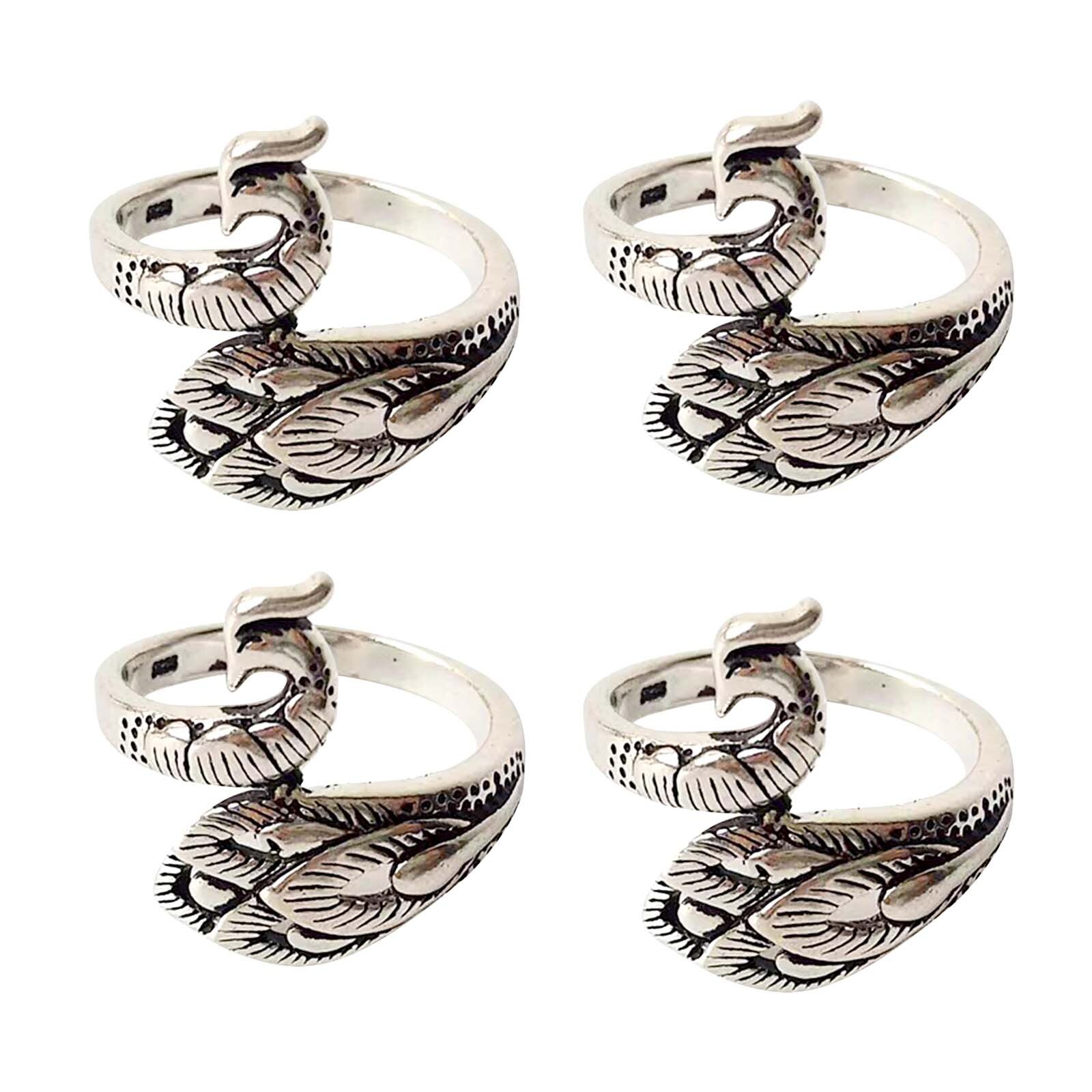 1/2/3/4/5/6/8PC Adjustable Knitting Loop Crochet Knitting Accessories Knitting Ring Finger Wear Thimble Yarn Spring Guides Ring: 4PCS