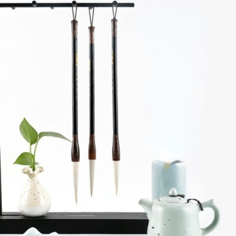 Chinese Calligraphy Brush Set Caligrafia Long Woolen Hair Cursive Script Official Script Chinese Painting Brush Tinta China