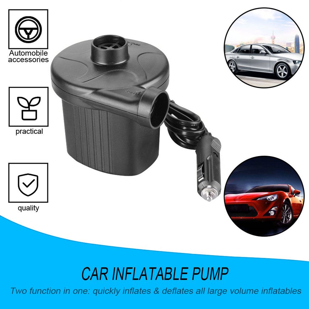 DC 12v Portable Electric Air Pump Air Mattress Boat Car Auto Air Inflatable Pump For Car Camping Inflator