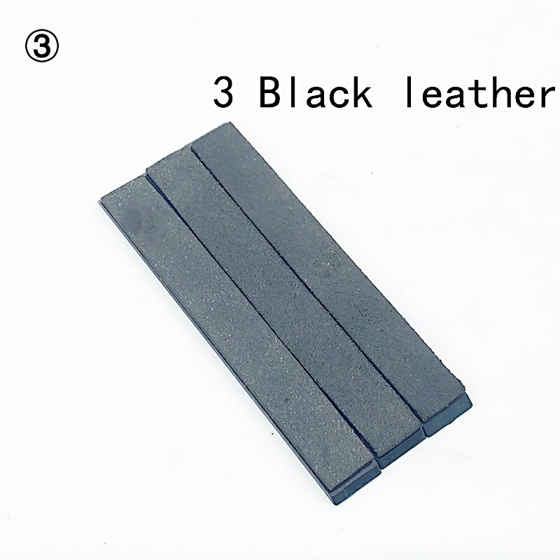 Mes Polish Riem Stropping Lederen Artikel Scherpen Messenslijper Schuren Scheermes Polijsten Plak Compound Slijpen Plakken: 3 black leather