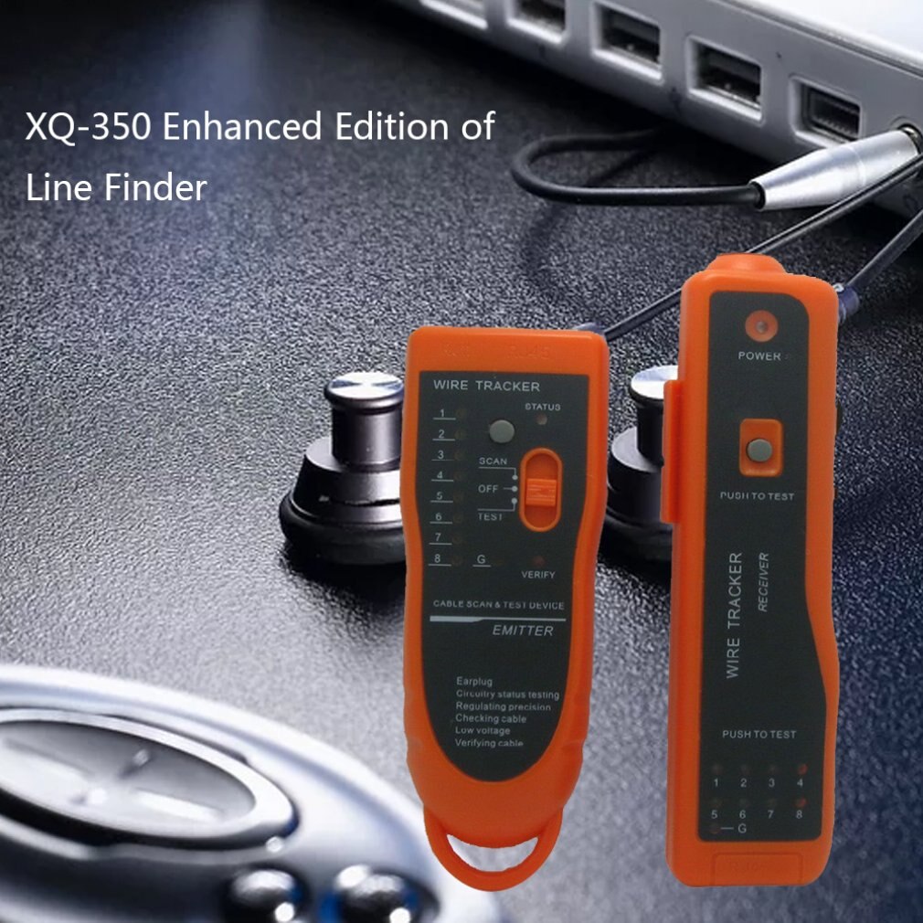 Utp Stp Cat5 Cat6 Rj45 Lan Network Cable Tester Line Finder Rj11 Telephone Wire Tracker Tracer Diagnose Tone Kit Xq-350