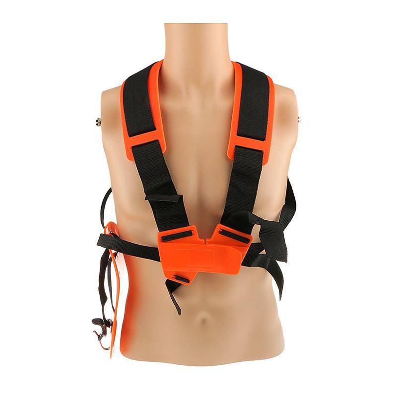 BESTOYARD Strimmer arnés para los dos hombros Correa cinturón acolchado para desbrozadora recortadora podadora Gardden (naranja)