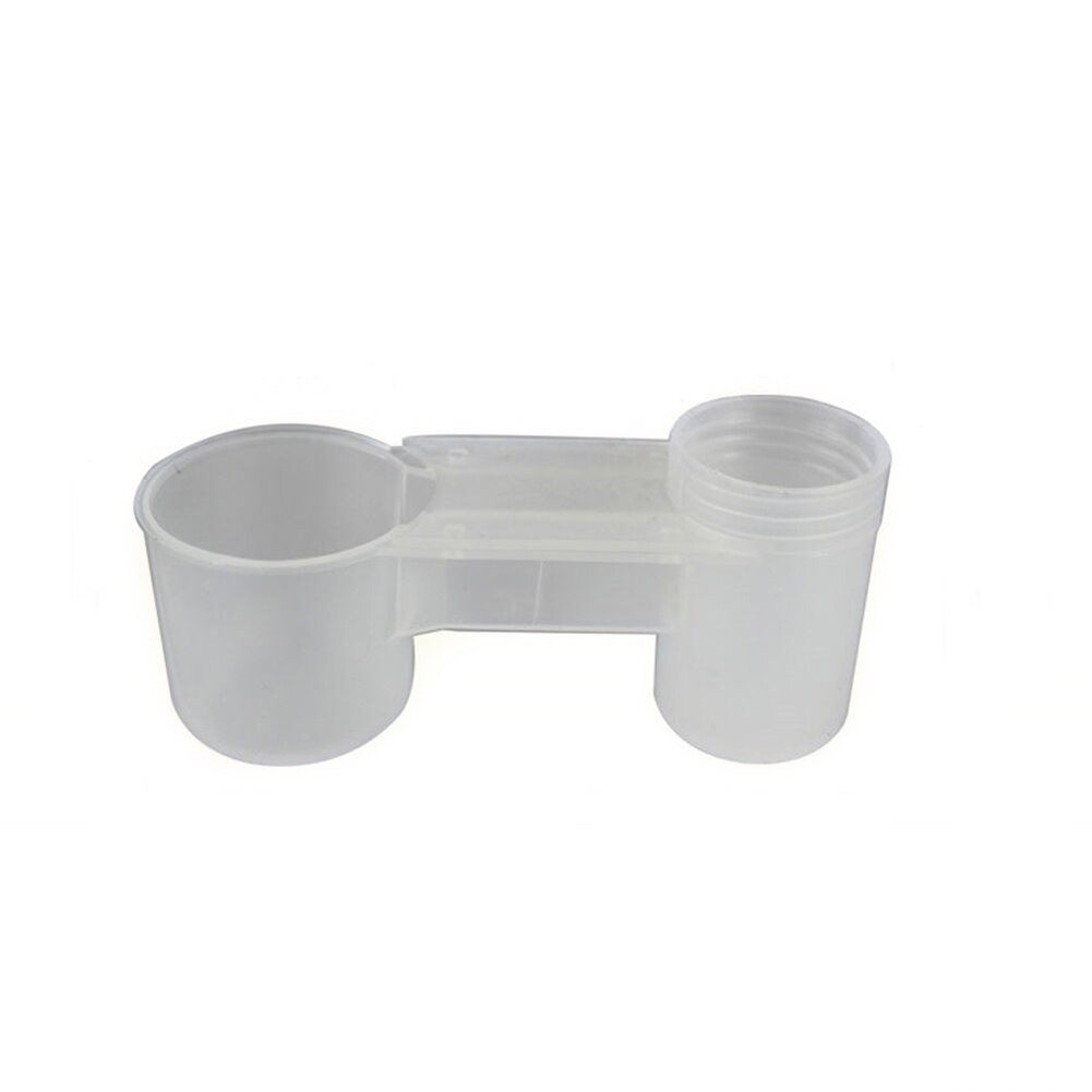 Practical Plastic Water Drinker Cup Feeder Drinking Bowl for Bird Pigeons Parrot Bird Parrot Starling Dove Double Mouth Drinker