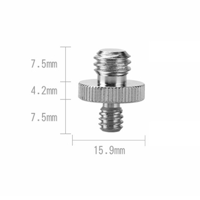 16Pcs Axis Gimbal Conversie Schroef 1/4 3/8 Interchange Dubbele Hoofd Schroef Statief Voet Gimbal Accessoires