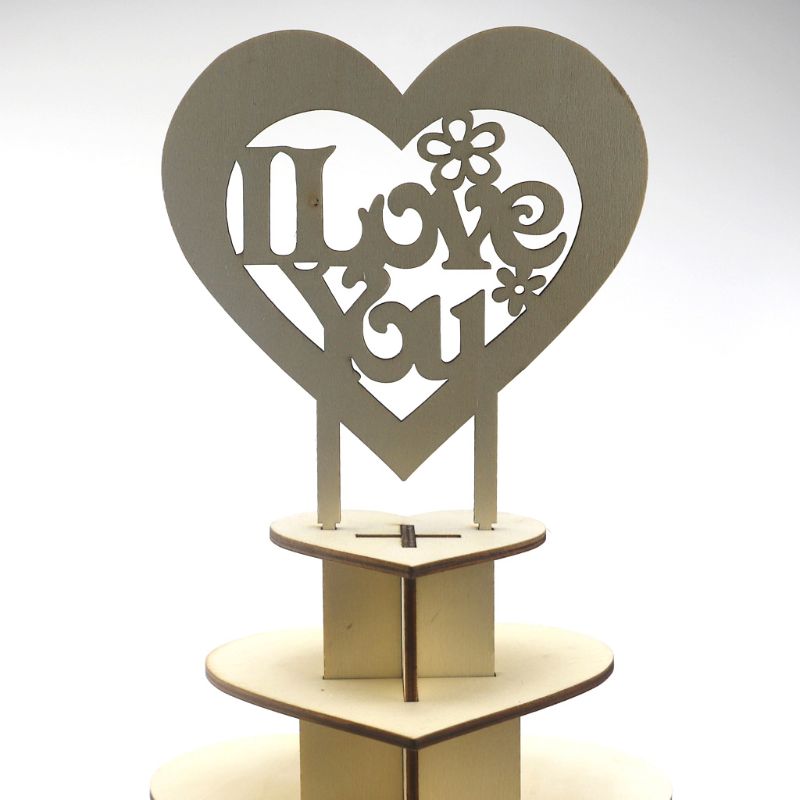 Rocher jeg elsker dig hjerte pyramide bryllup chokolade dessert displaystand