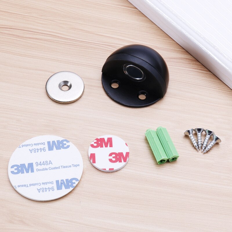 Rubber Doorstop, Stainless Steel, Stickers, Hidden Door Brackets, Floor Mounted, Nailless Door Stops magnetic door stopper: magnetic 1