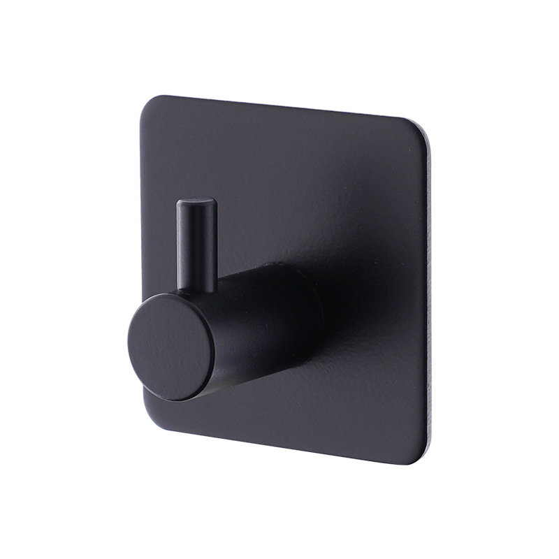 Self Adhesive Wall Hooks Towel Holder Bathroom Door Key Cloth Coat Robe Hanger Kitchen Hardware Rack Bag Hook Organizer: MULTI