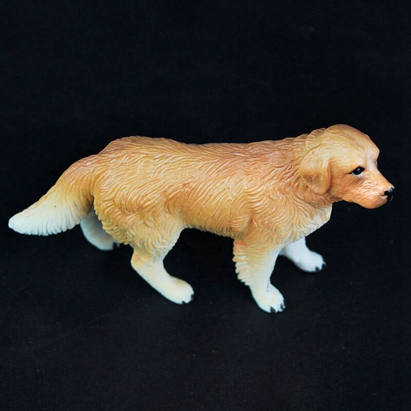 Simulatie Golden Retriever Model Plastic Dier Speelgoed Bos Decoratie Kinderen Onderwijs