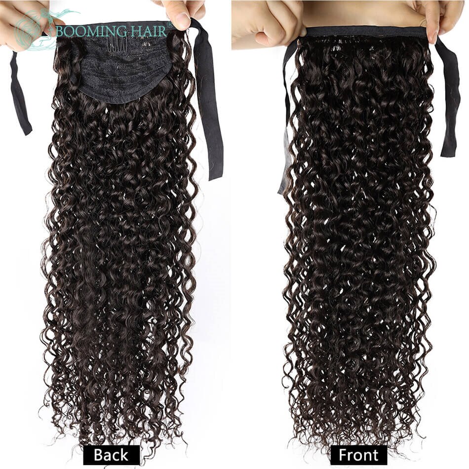 Extensiones de cola de caballo rizado Jerry sintético, 20 pulgadas, 100G, con Clip, extensiones de cola de caballo para mujer, pieza de cabello con Clip: # 4