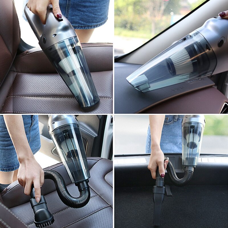 Car Portable Wet & Dry Vacuum Cleaner Cordless Handheld Home Auto Pet Hair 120W